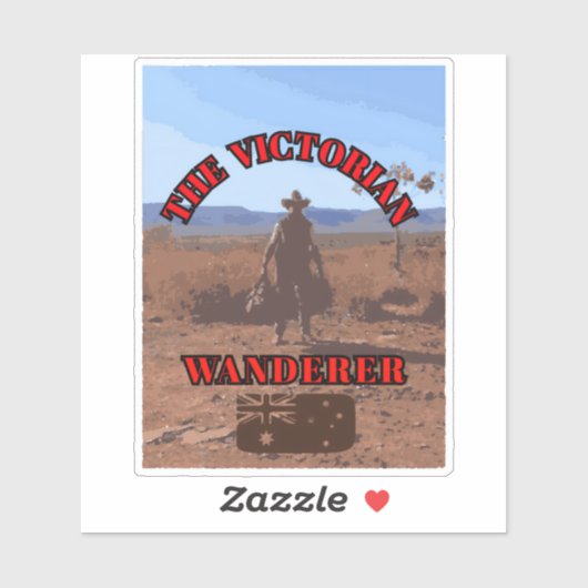 Der Viktorianische Wanderer Aufkleber (Blatt)
