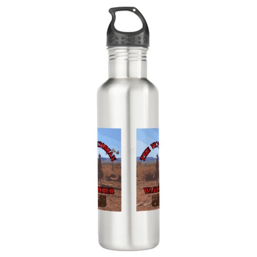 Der Viktorianische Wanderer Edelstahlflasche (Rückseite)