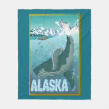 Der Vintage Alaskan-Wal Blanket