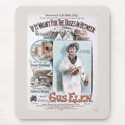 Der Vintage Garten des Cockneys Mousepad (Vorne)