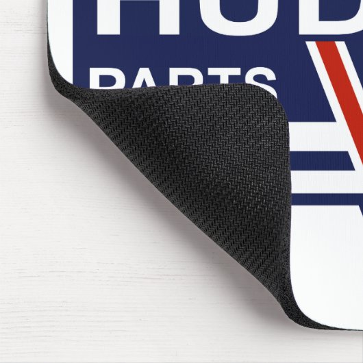 Der Vintage Hudson zerteilt Zeichen Mousepad (Ecke)