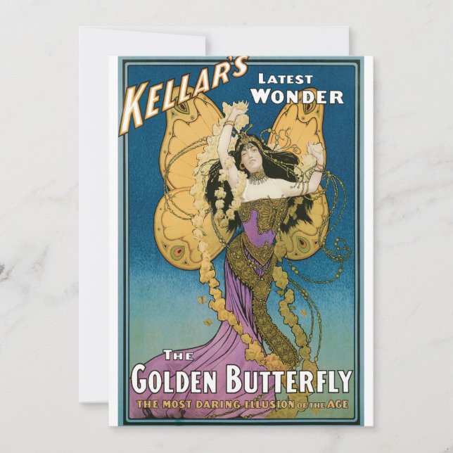 Der Vintage Kellar-Schmetterling (Vorderseite)