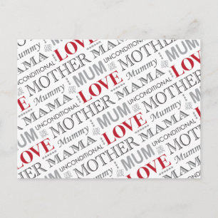 Der Vintage Muttertag oder der Geburtstag der brit Postkarte