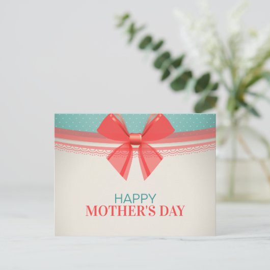 Der Vintage Muttertag | Postkarte (Stehend Vorderseite)