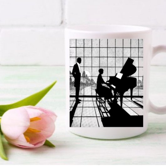 Der Vintage Pianist Kaffeetasse