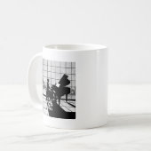 Der Vintage Pianist Kaffeetasse (Vorderseite Links)
