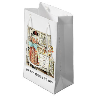 Der Vintage/Retro Tag der Mutter Kleine Geschenktüte