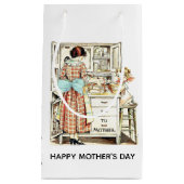 Der Vintage/Retro Tag der Mutter Kleine Geschenktüte (Vorderseite)