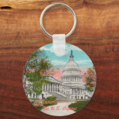 Der Vintage Schlüsselanhänger der US-Hauptstadt (Vorderseite)