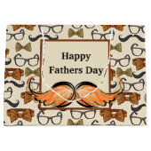 Der Vintage Schnurrbart Große Geschenktüte (Vorderseite)