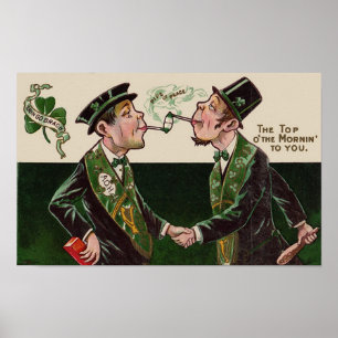 Der Vintage St. Patrick's Day am Mornin Poster