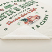 Der Vintage Stil des Weihnachtsbaumlogos des Weihn Sherpadecke (3/4)