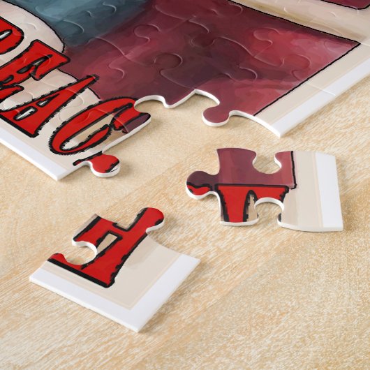 Der Vintage Strand Puzzle (Seite)