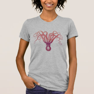 Der Vintage T - Shirt der Ombre Kraken-Frauen