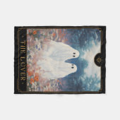 Der Vintage Tarot-Card-Astrologie-Geist Coup Fleecedecke (Vorderseite (Horizontal))