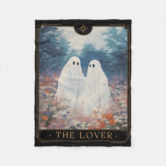 Der Vintage Tarot-Card-Astrologie-Geist Coup Fleecedecke (Vorderseite)