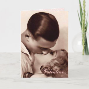 Der Vintage Valentine des Liebhabers Feiertagskarte