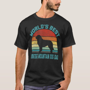 Der Vintage Vater der Welt Der beste Berner Hund T-Shirt