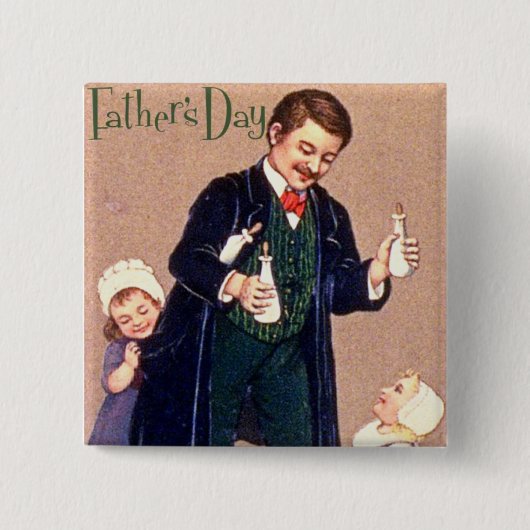Der Vintage Vatertag Button (Vorderseite)