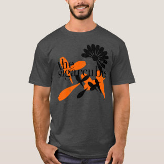 Der Vintage verblasste Stil der Zuckerwürfel T-Shirt