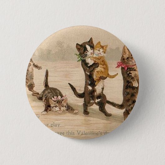 Der Vintage viktorianische Tag Button (Vorderseite)