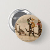 Der Vintage viktorianische Tag Button (Vorne & Hinten)