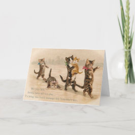 Der Vintage viktorianische Tag Feiertagskarte