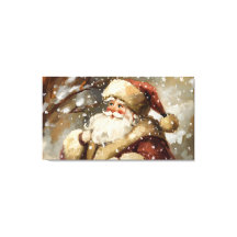 Der Vintage Weihnachtsmann im Wunderland der Schne