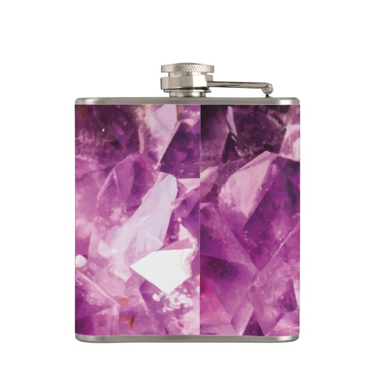 Der Violetkristall Flachmann (Rückseite)