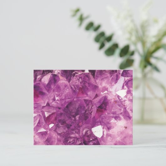 Der Violetkristall Postkarte (Stehend Vorderseite)