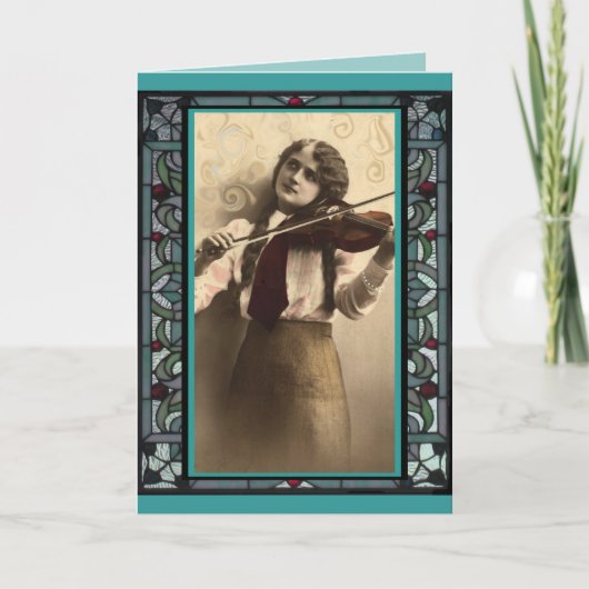Der Violinist Karte (Vorderseite)