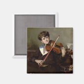 Der Violinist Magnet (Vorderseite/Rückseite)