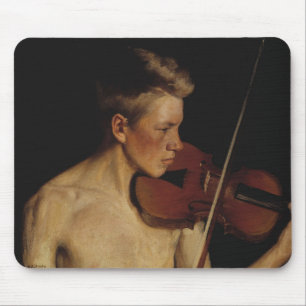 Der Violinist (männliche Musikerin) (von Pekka Hal Mousepad
