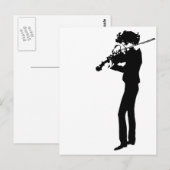 Der Violinist Postkarte (Vorne/Hinten)
