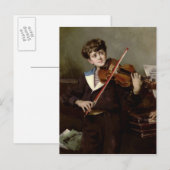Der Violinist Postkarte (Vorne/Hinten)