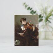 Der Violinist Postkarte (Stehend Vorderseite)