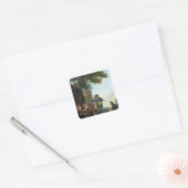 Der Violinist Quadratischer Aufkleber (Umschlag)