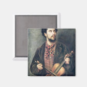 Der Violinspieler Magnet (Vorderseite/Rückseite)