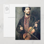 Der Violinspieler Postkarte (Vorne/Hinten)