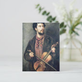 Der Violinspieler Postkarte (Stehend Vorderseite)
