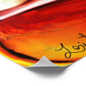 "Der Violinstudent" Poster (Ecke)