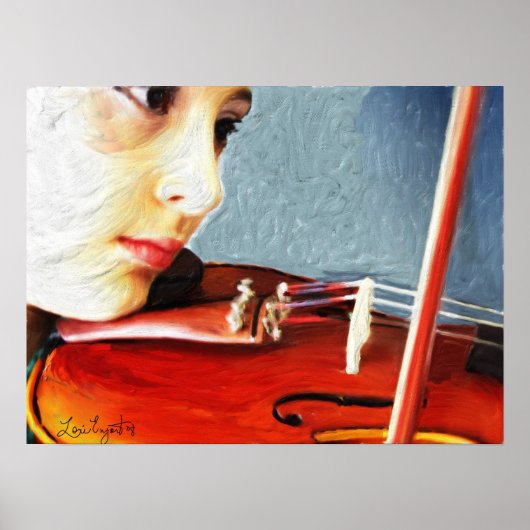 "Der Violinstudent" Poster (Vorne)