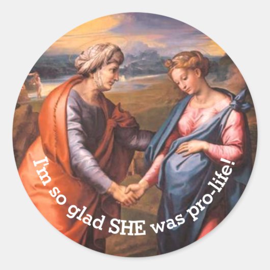Der Visitation Classic Round Sticker (Vorderseite)