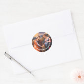 Der Visitation Classic Round Sticker (Umschlag)