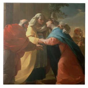 Der Visitation (Öl auf Leinwand) Fliese