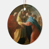 Der Visitation (Öl auf Leinwand) Keramik Ornament (Links)