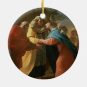 Der Visitation (Öl auf Leinwand) Keramik Ornament (Hinten)