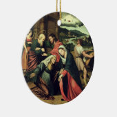 Der Visitation (Öl auf Platte) 2 Keramik Ornament (Rechts)