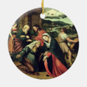 Der Visitation (Öl auf Platte) 2 Keramik Ornament (Hinten)