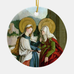 Der Visitation (Öl auf Platte) Keramikornament